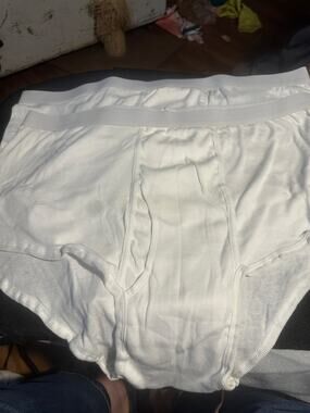 VTG New Players men’s full briefs white cotton size 4XL 52-54
